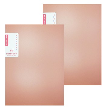 柔色 B5 26孔活頁筆記本 E0475  粉紅色  2本