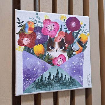【Flora原創設計】一封思念 | 20×20CM 無框畫