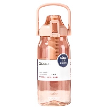 DODGE 道奇 大容量水壺 環保杯  花系粉  1L  1個