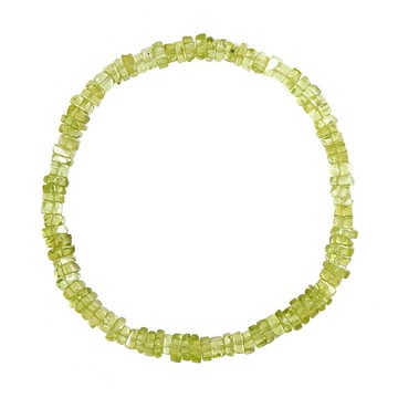 【正佳珠寶】橄欖石 頂級透體冰綠 方片不定型 橄欖石手珠