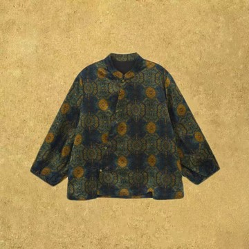 【星圖】新中式復古/100%桑蠶絲香云紗上衣