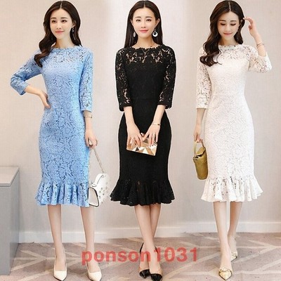 ワンピース レディース オシャレ レースワンピース 着痩せ 白ワンピース ロング丈 フレア結婚式ワンピース ワンピ おしゃれ お呼ばれ 上品 二次会 3色 通販 Lineポイント最大get Lineショッピング