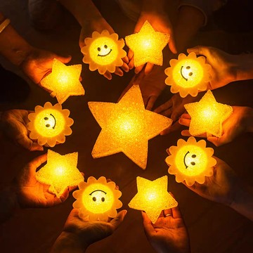台灣現貨⭐發光星星手環 星星燈 手持星星燈 手腕發光 演出 演唱會 氛圍燈 五角星 舞蹈表演 舞台道具 派對活動 五芒星