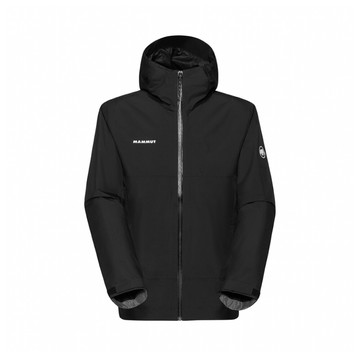 mammut 長毛象 男 treeline hs hooded 輕量防水連帽外套黑1010-31