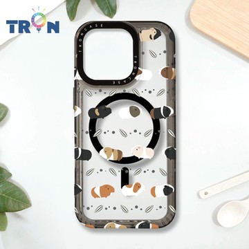 TRON IPHONE 16 PRO 走來走去天竺鼠不同方向 MAGSAFE 磁吸 防摔 太空殼 透黑 手機殼