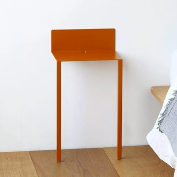 [沐澄家居] FL-520632 力學邊桌25.7x18.2x58-土黃 需自行DIY組裝