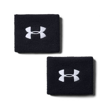 【UNDER ARMOUR】男 Performance 3吋運動護腕(2入)-黑  1276991-001