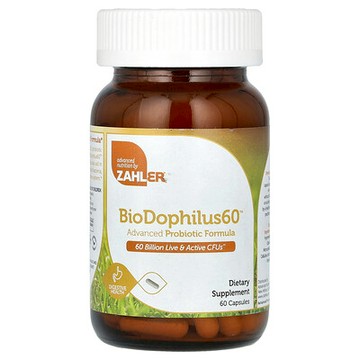 Zahler, BioDophilus60，高階益生菌配方，600 億 CFU，60 粒膠囊