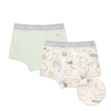 小熊牧場男童平口褲-2入 (銀離子抗菌內襠)
