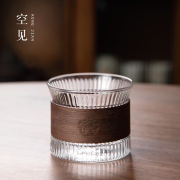 品茗杯主人杯單杯茶具茶杯茶碗加厚玻璃日式防燙個人專用杯子