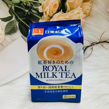 日本 日東紅茶 皇家奶茶 沖泡奶茶 奶茶 10本入 原味款/減糖款｜全店$299 全家取貨免運｜領券9折｜APP下單最高再賺22%點數⚡