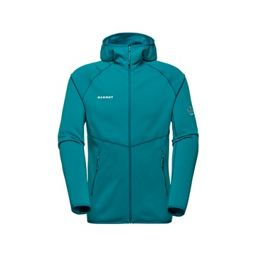 MAMMUT Aconcagua ML Hooded Jkt 刷毛連帽外套 男款 深鴨青 #1014-04282