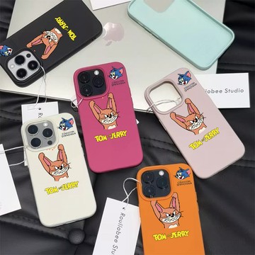適用iPhone16PM 15 14Plus 13 12皮革紋防摔殼個性可愛風11 XR 8P 7P保護套現貨