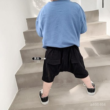 童褲男童褲子 中大童短褲 兒童運動褲 休閒短褲 五分短褲男童短褲外穿夏季寶寶薄款兒童裝百搭純棉休閒大pp五分褲洋氣