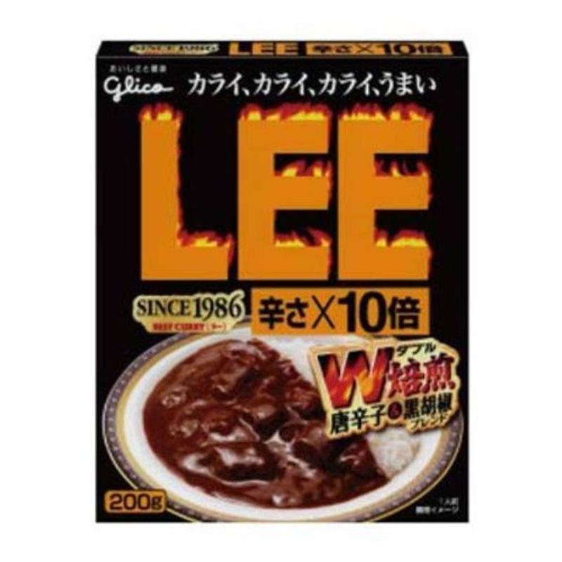 グリコ ビーフカレーLEE 辛さ×10倍 200g×10食