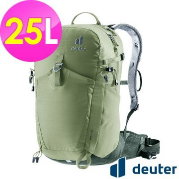 【deuter 德國】TRAIL 25L輕量拔熱透氣背包3440524綠/單日健行登山包/日常休閒旅遊包