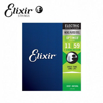 Elixir 19106 Optiweb 電吉他七弦 11-59【敦煌樂器】