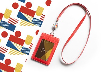 真皮i好戴伸縮識卡套組/精緻迷你拉環/普普通通_AMDP9