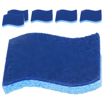 AHOYE 強效去污海綿清潔刷 雙面清潔 輕鬆起泡 廚房清潔好幫手  均碼  6個