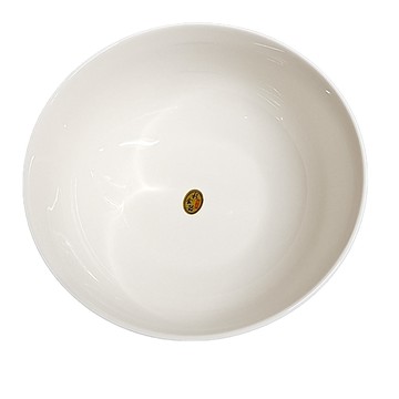 新食器純白8吋陶瓷湯碗 微波爐洗碗機適用 簡約素色設計  1個