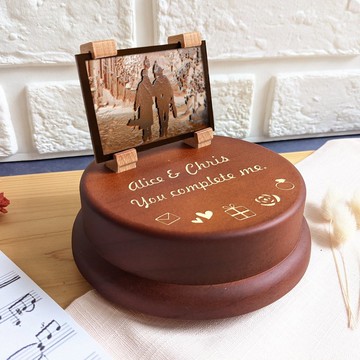 立體照片雕刻 客製化音樂盒【情人節/寶寶禮物】