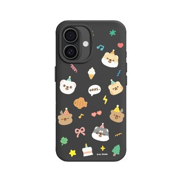 iPhone 16 SolidX 黑 - 嗨小強 Hi John - Party Pop