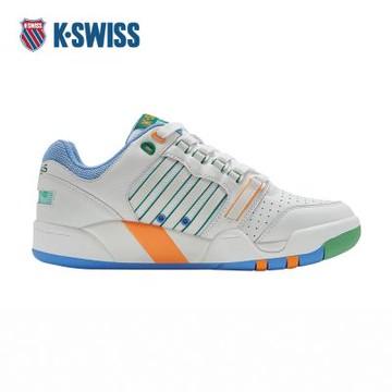 K-SWISS 經典運動鞋 SI-18 休閒 女鞋 白綠藍色 99280-148-M