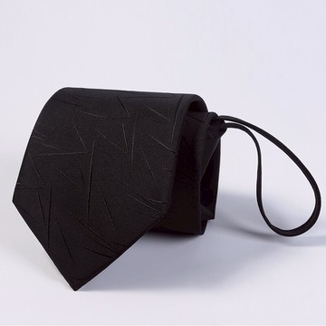 男士商務正裝領帶黑色6cm 8cm職業新郎結婚領帶韓版潮拉鏈懶人