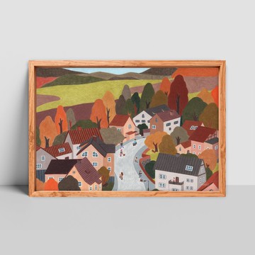 藝術版畫 / 秋天的旋律 A3