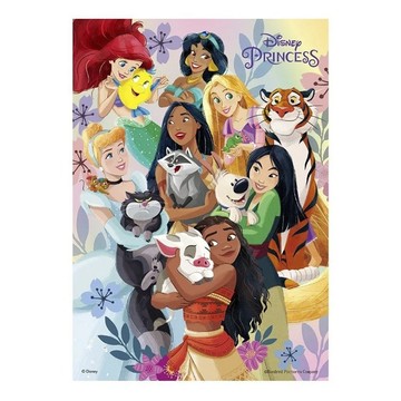 HUNDRED PICTURES 百耘圖 迪士尼拼圖 培養兒童專注力與手眼協調  公主 15  108片  1盒