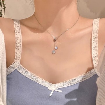 Gulicc 貝殼 愛心 鎖骨鍊(項鍊 頸鍊 鎖骨鍊 韓系 飾品 生日禮物 七夕 情人節)