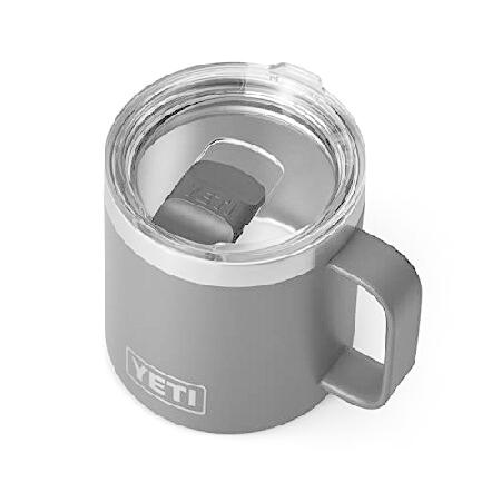 YETI Rambler 14 oz Mug, Vacuum Insulated, Stainless Steel with MagSlider Lid, Charcoal並行輸入