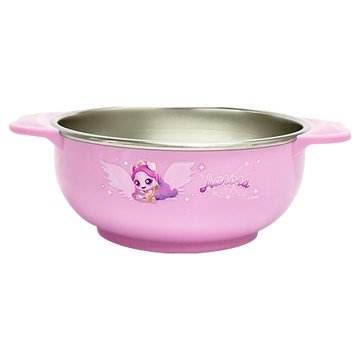 Le Beon 流星奇妙萌可防滑不鏽鋼大碗  1個  歐若拉 & 王子