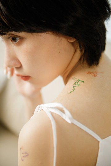 蠟些可愛小事 -2入紋身貼紙 原創手繪設計