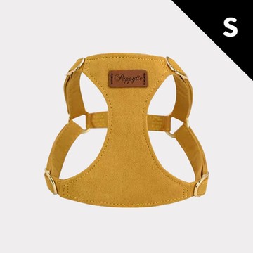 puppytie 香蕉黃 純色-S 寵物胸背帶+牽繩組 (狗胸背 貓胸背 背心胸背 防暴衝 可調節)