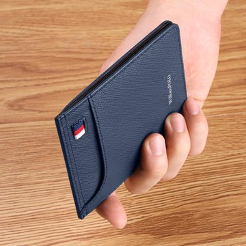 英皇保羅超薄卡包男真皮零錢包多卡位卡片包小卡夾駕駛證銀行卡套
