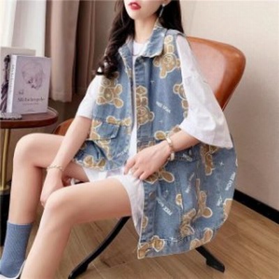 人気のデニム ベスト レディースファッション トップス アウター 春夏モデル カジュアル 袖なしチョッキ 無地ベスト 通販 Lineポイント最大get Lineショッピング