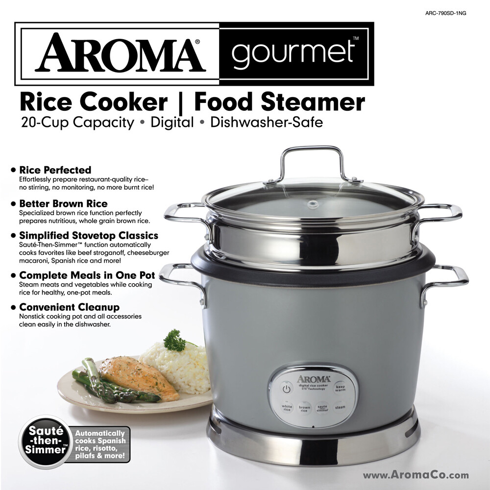 結合傳統式功能與時尚外型, 風靡全美國市場人氣第一熱賣中, 功能設計按鍵5種(白米健康米爆香後燉煮蒸煮保溫), 可作出坊間最流行義式燉飯西班牙海鮮飯及各式蒸煮美食 本產品獨家saute-then-si