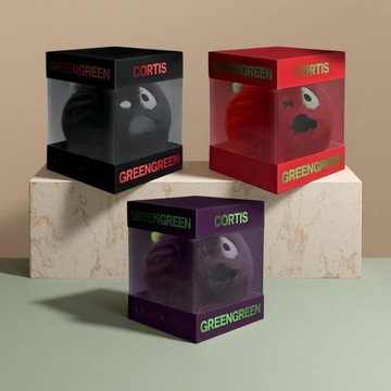 🍀臺灣出貨🍀CORTIS迷你2ball毛絨烤蹄子紅紫黑ball球專GREENGREEN全新未拆封