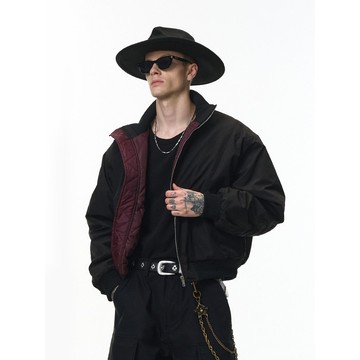 🛩️ 捷展立領飛行夾克 25冬季Cleanfit棉服 解構剪裁立領外套 男裝新品 多口袋工裝夾克 加厚保暖棉服