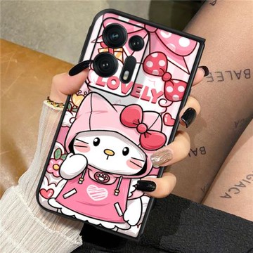 沃配藍胖子oppofindn2手機殼新款折疊屏oppofindn可愛女oppofindn2flip動漫卡通男一體外殼全包防摔保護套