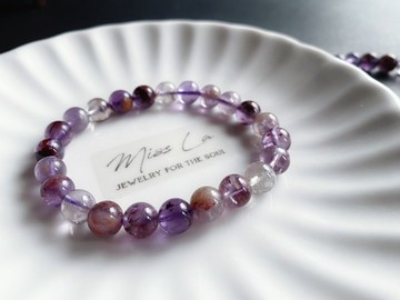 九紫離火 紫幽靈 手鍊  攀升期能量石 野心與夢想 並行的紫色力