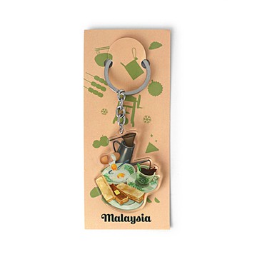 茶餐室的早餐壓克力鑰匙圈 KC01