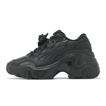 Puma 老爹鞋 Pulsar Wedge Wns Charms 女鞋 黑 厚底 增高 拼接 休閒鞋 40097301