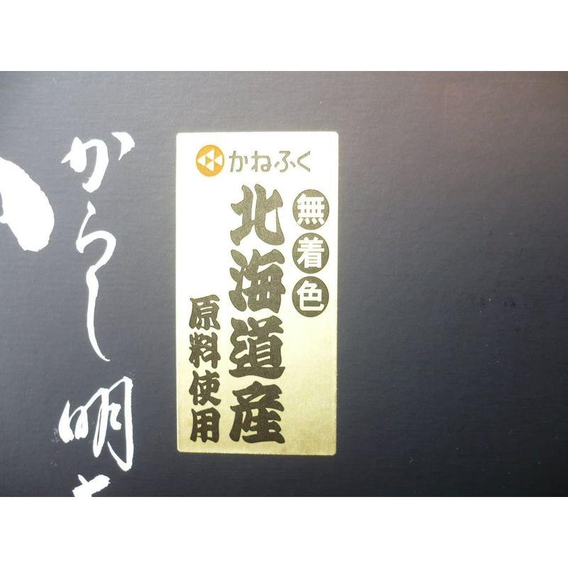 博多 かねふく 辛子明太子 北海道産 国内原料 特大2L 黒箱 化粧箱入り 1kg めんたいこ・かねふく明太子国産・