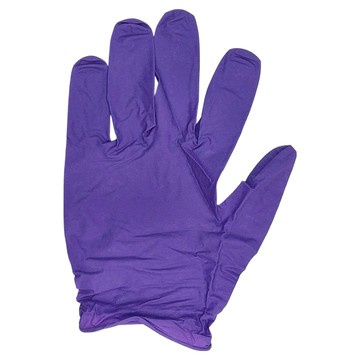 Yashimo 優護 台灣製 優級NBR無粉檢驗手套  L(24cm)  紫色  1盒