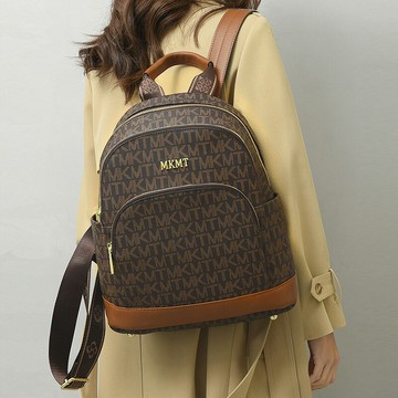 【喜挖】雙肩包女新款時尚ins韓版背包休閒印花背包可手提單肩大容量背包