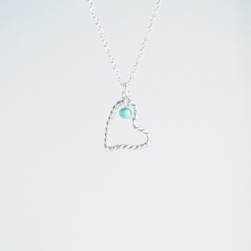 [聖誕節(交換禮物)]纏繞愛心(中) 純銀項鍊