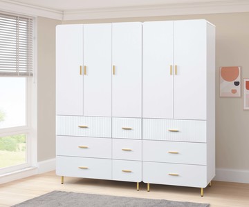 【歐風別館】溫斯頓7尺衣櫃【基隆至台中免運費】