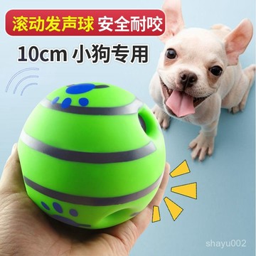 現貨+✨隔日達✨寵物玩具 滾動發聲球 滚滚球 磨牙耐咬咬咬球 髮聲球 解悶神器 玩具球 狗狗泰迪訓練0-46個月